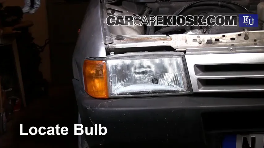1997 Fiat Uno Fire 1.1L 4 Cyl. Lights Headlight (replace bulb)
